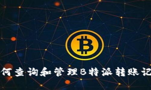 如何查询和管理B特派转账记录