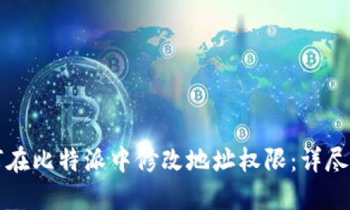 如何在比特派中修改地址权限：详尽指南