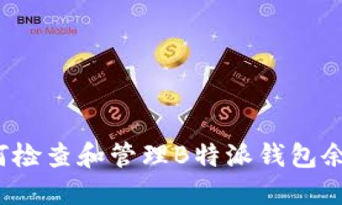 如何检查和管理B特派钱包余额？
