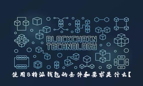 使用B特派钱包的条件和要求是什么？