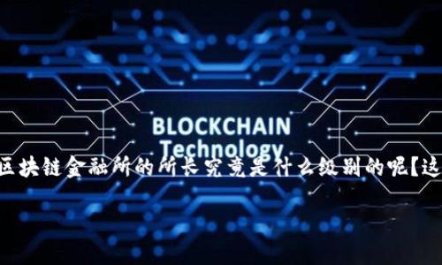 区块链金融所所长级别是的问题可以引起许多人对区块链和金融行业的关注，尤其是在这个数字货币和去中心化金融逐渐兴起的时代。那么，区块链金融所的所长究竟是什么级别的呢？这个问题不仅涉及到区块链金融的行业现状，还能让我们深入了解数字经济的发展趋势与金融科技的未来。接下来，我们就来详细探讨这一话题。

区块链金融所所长级别是什么？你了解吗？