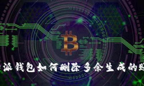 比特派钱包如何删除多余生成的账户？