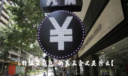 “b特派云钱包”的真正含义是什么？