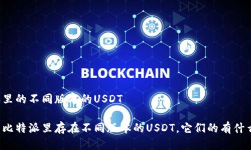 比特派里的不同版本的USDT

为什么比特派里存在不同版本的USDT，它们的有什么不同？